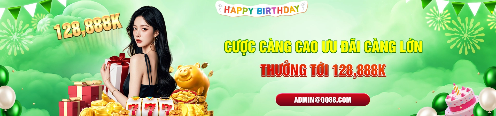 Cược càng cao ưu đãi càng lớn QQ88